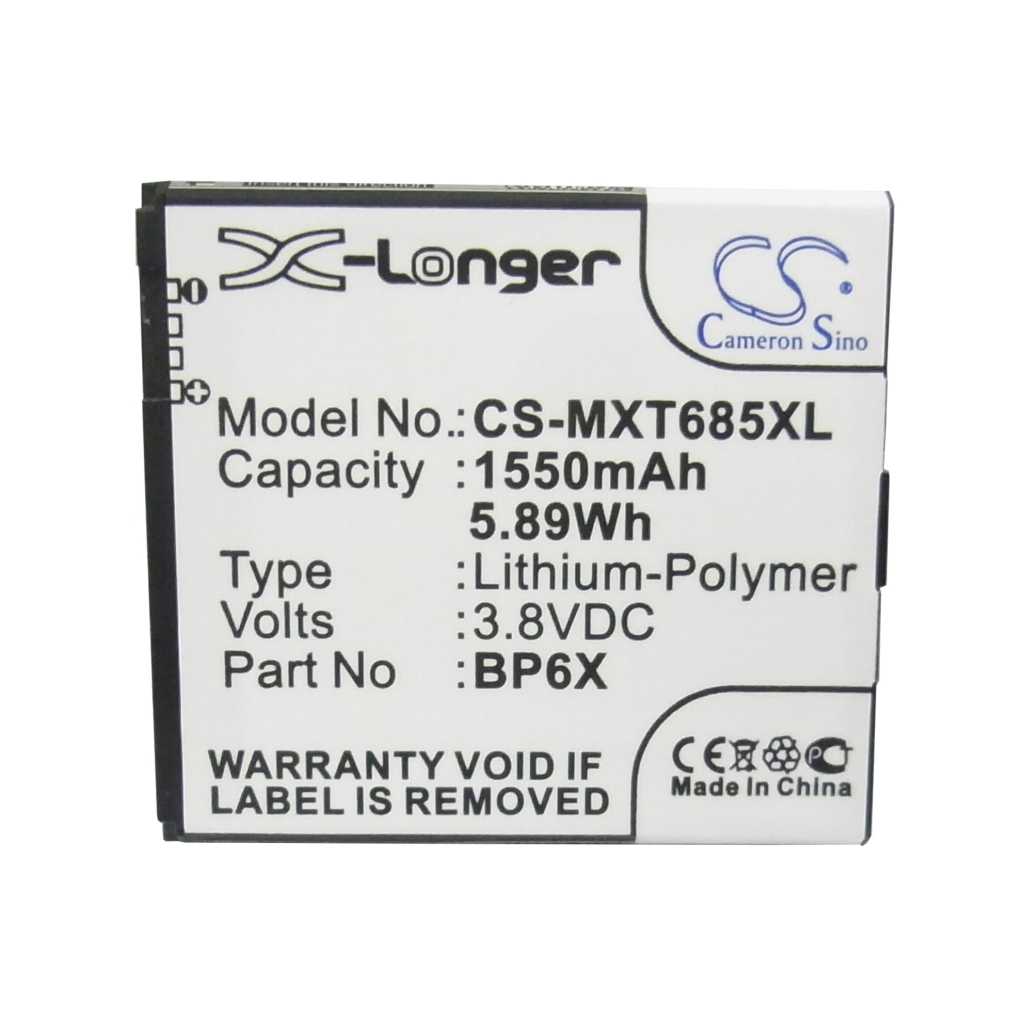 Yhteensopiva akun vaihto Motorola HP6X,SNN5891A