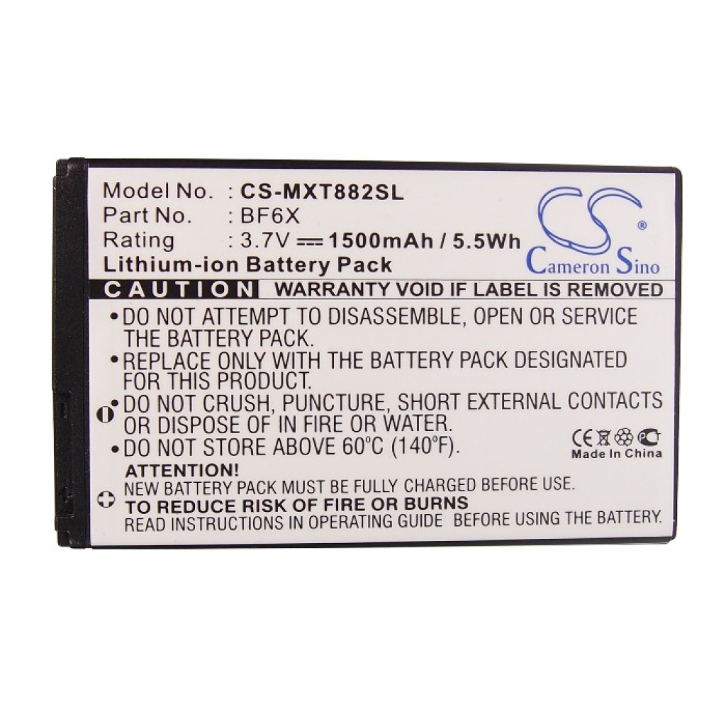Yhteensopiva akun vaihto Motorola BF6X,SNN5885,SNN5885A