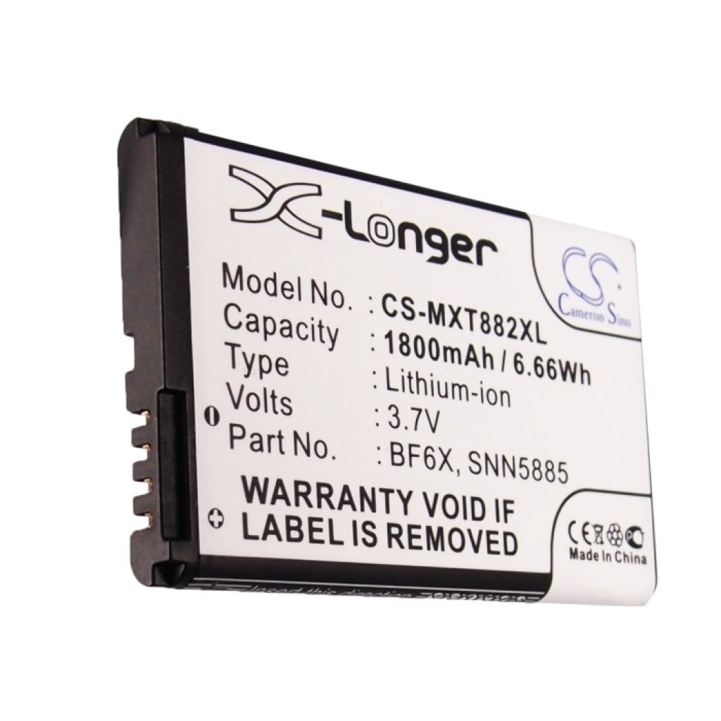 Yhteensopiva akun vaihto Motorola BF6X,SNN5885,SNN5885A
