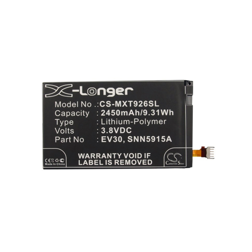 Yhteensopiva akun vaihto Motorola EV30,SNN5915A,SNN5915B
