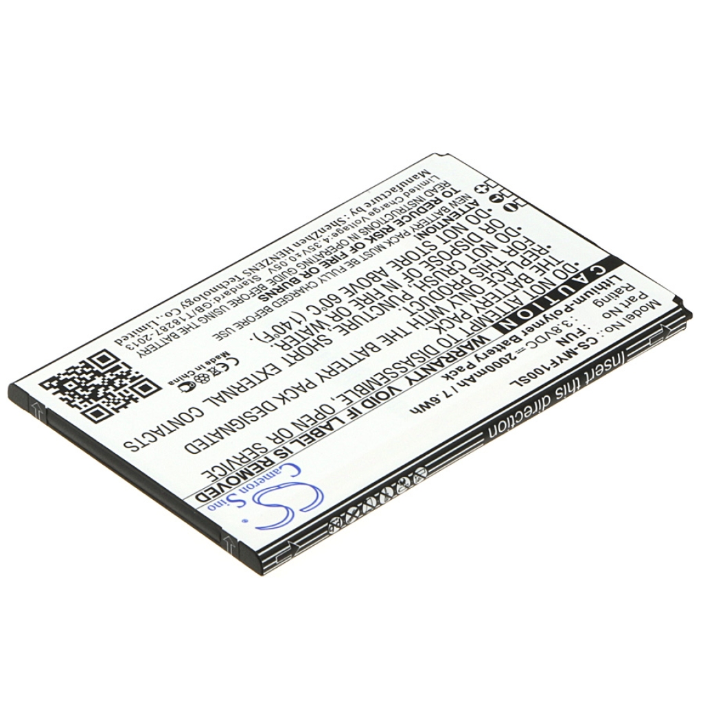 Akku yhteensopiva Myphone CS-MYF100SL