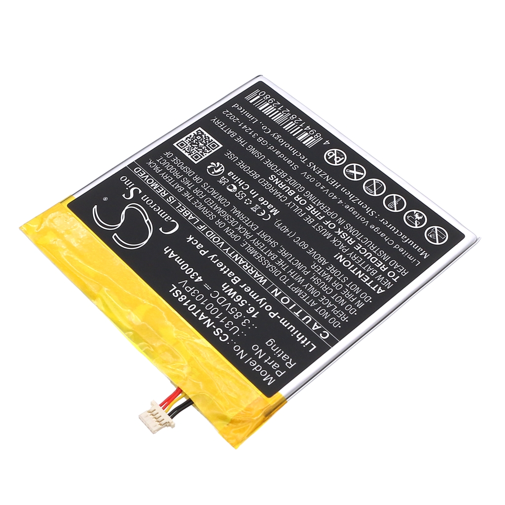 Akut Tabletin akku CS-NAT018SL