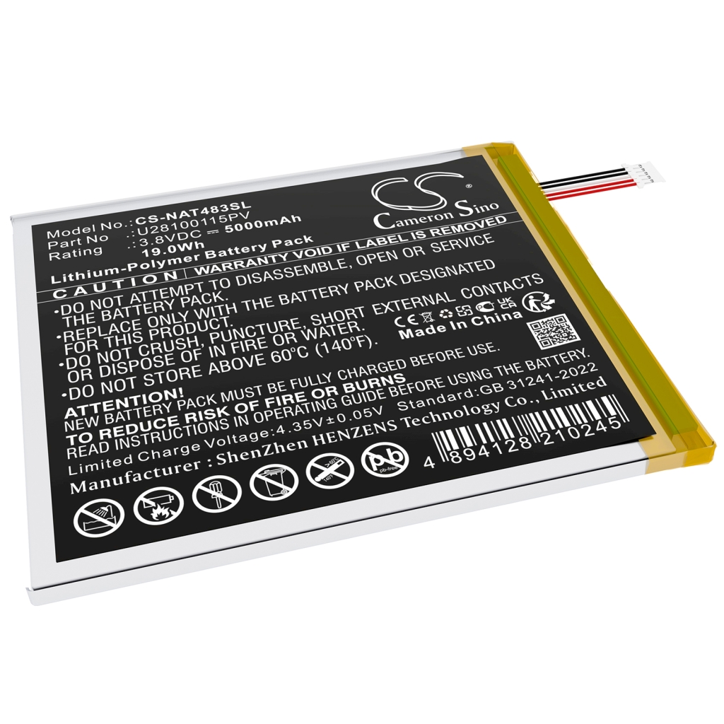 Akut Tabletin akku CS-NAT483SL