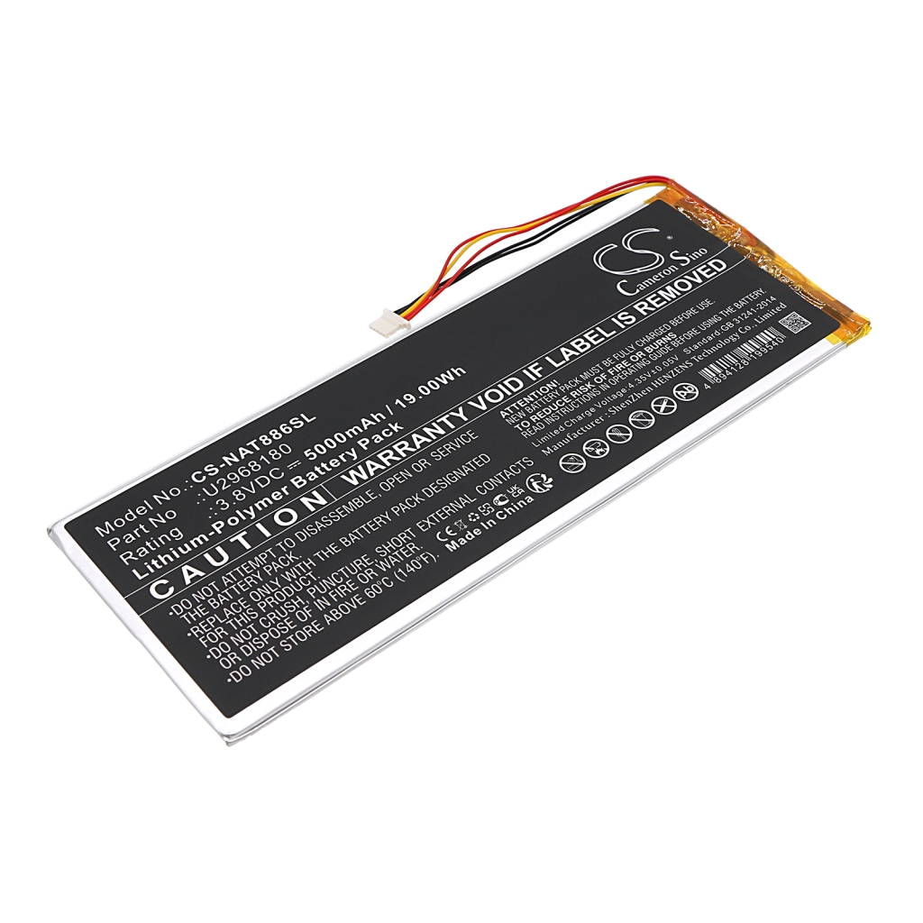 Akut Tabletin akku CS-NAT886SL