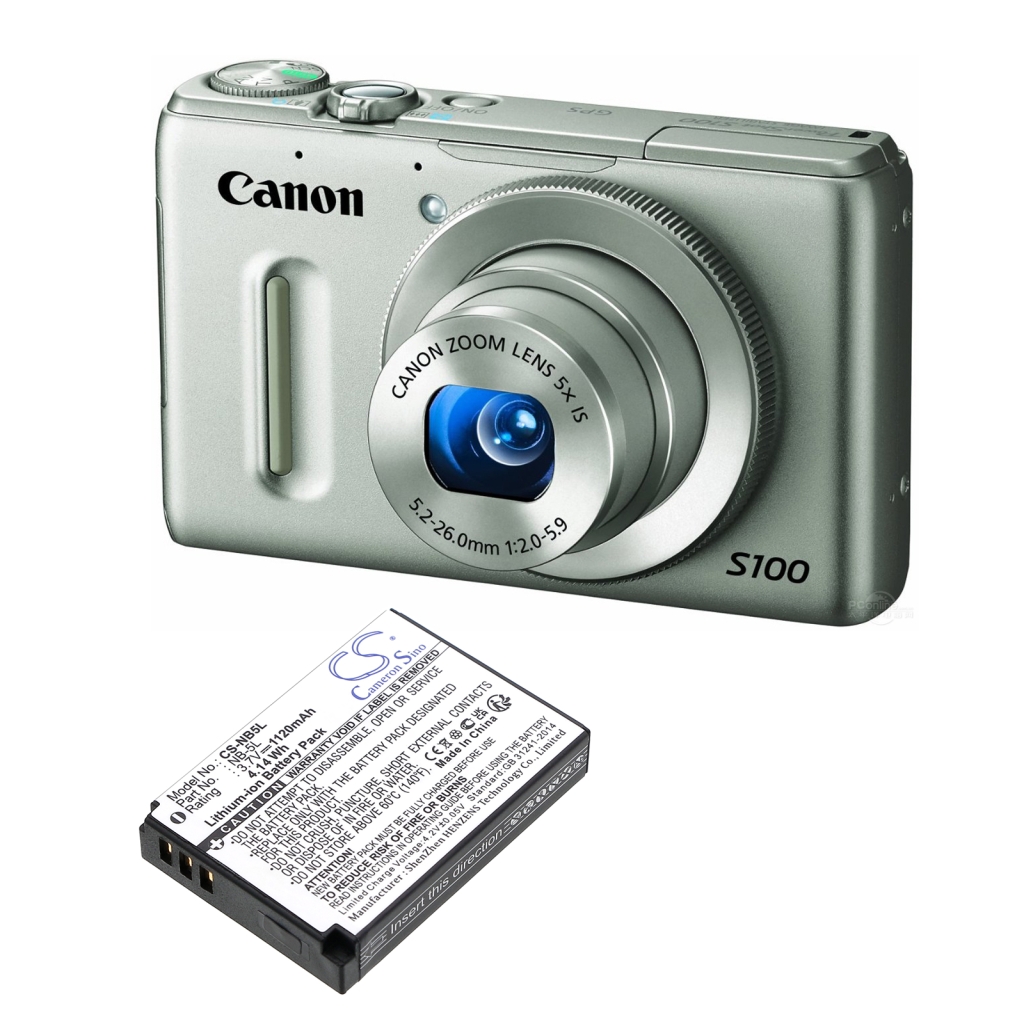 Yhteensopiva akun vaihto Canon NB-5L