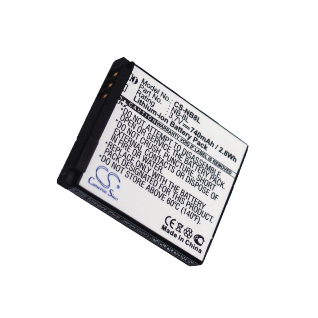 Yhteensopiva akun vaihto Canon NB-8L
