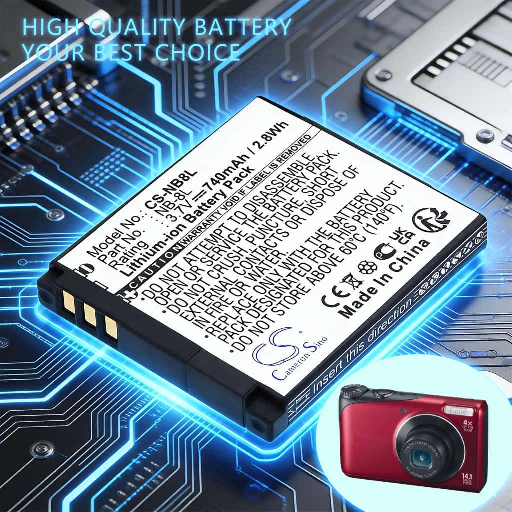 Akku yhteensopiva Canon CS-NB8L