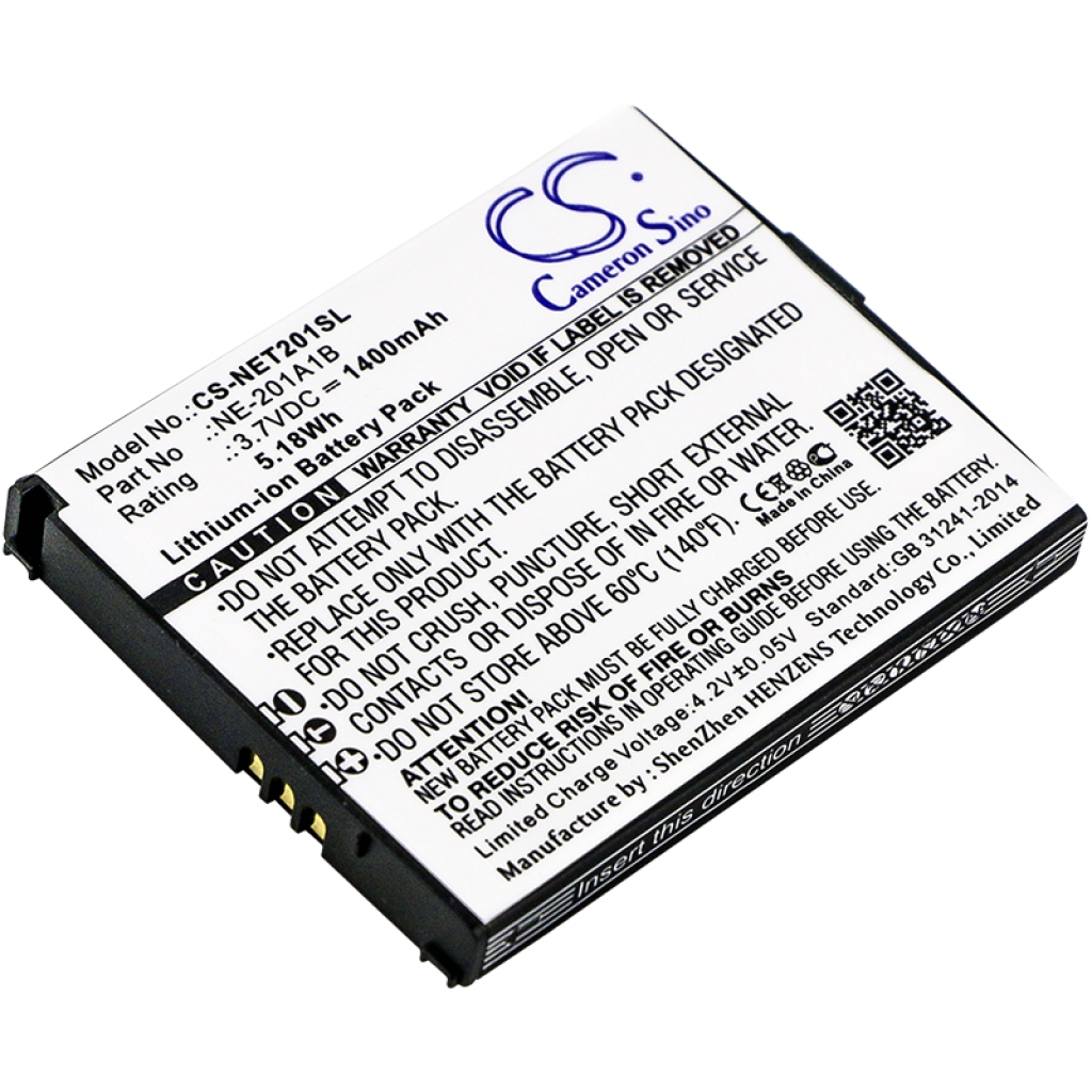 Yhteensopiva akun vaihto NEC NE-201A1B