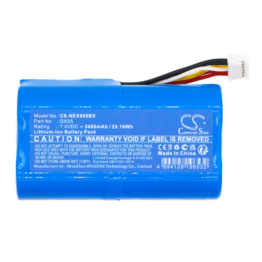Yhteensopiva akun vaihto Dejavoo GX05,WHB02-2600 (6 PIN)