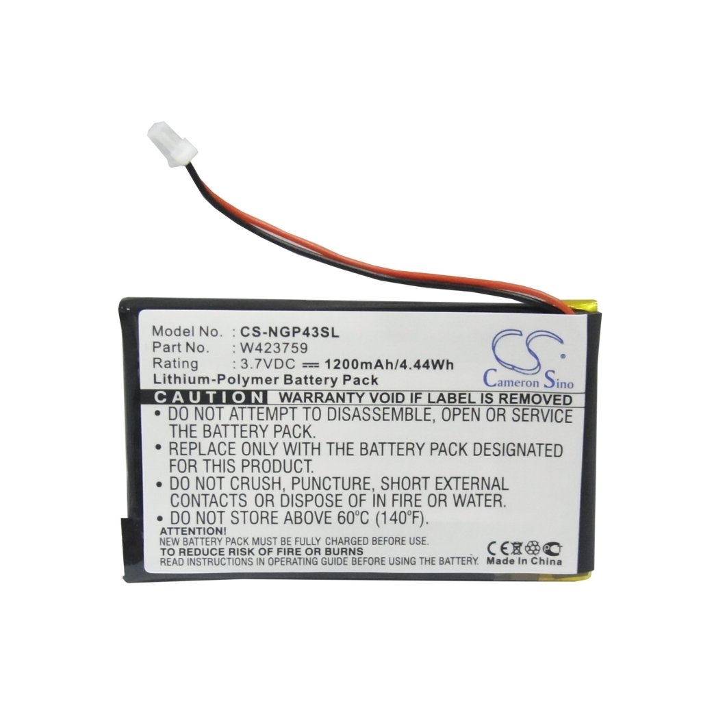 Yhteensopiva akun vaihto NavGear W423759