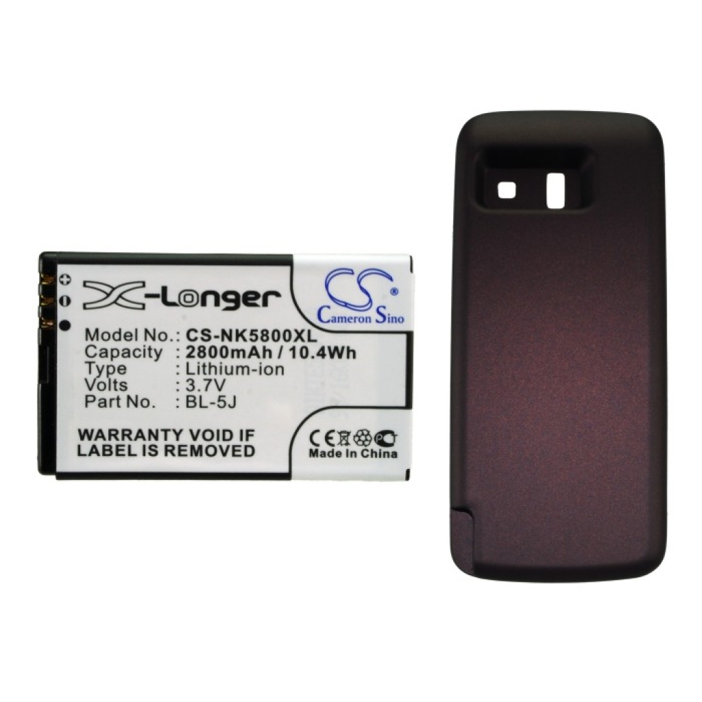 Akku yhteensopiva Nokia CS-NK5800XL