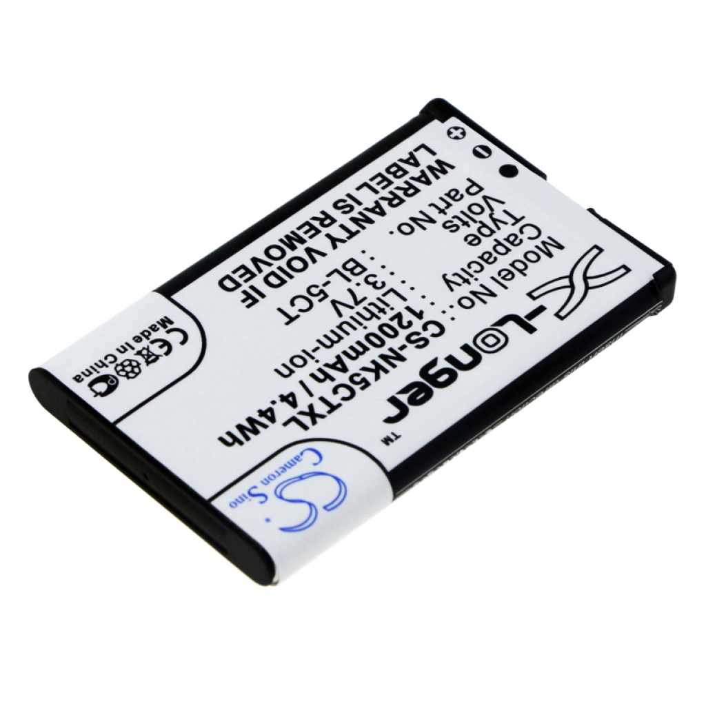 Yhteensopiva akun vaihto Nokia BL-5CT