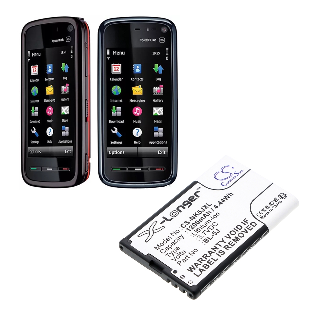 Yhteensopiva akun vaihto Nokia BL-5J