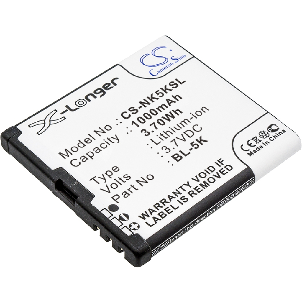 Yhteensopiva akun vaihto Fly BL-5K,BL7203
