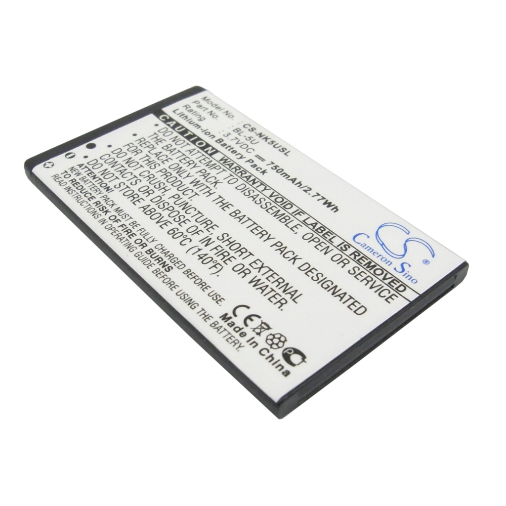 Yhteensopiva akun vaihto Nokia BL-5U