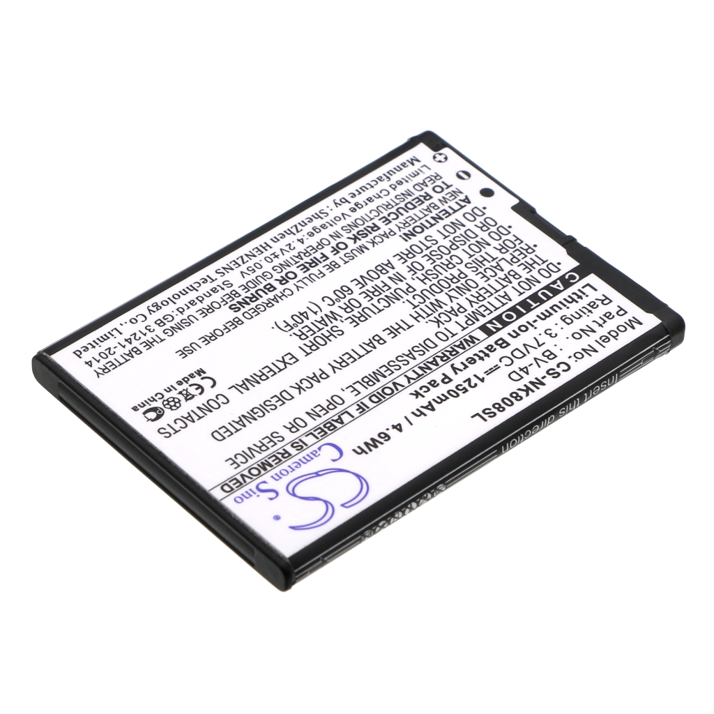 Yhteensopiva akun vaihto Nokia BV-4D
