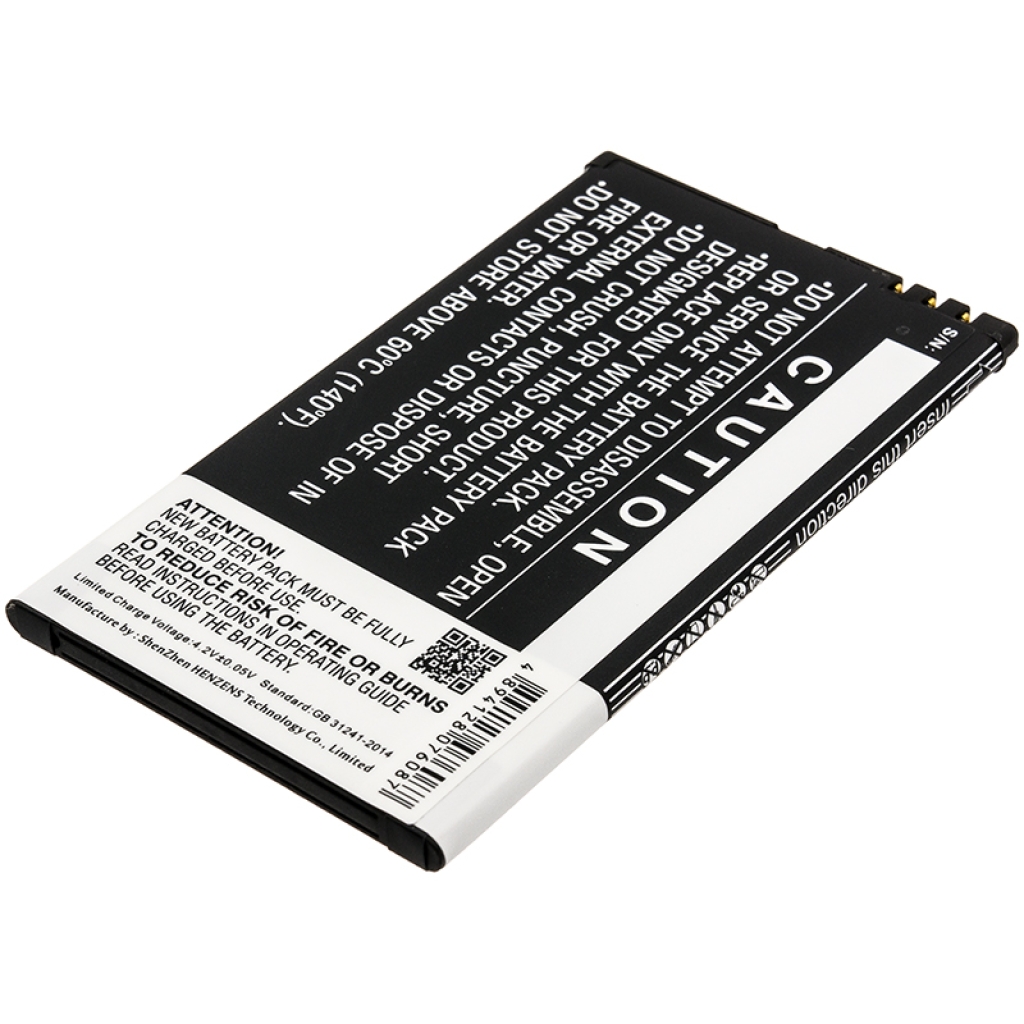 Yhteensopiva akun vaihto Nokia BP-4W