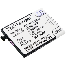 Yhteensopiva akun vaihto Microsoft BV-5QW