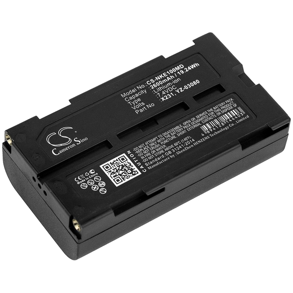 Yhteensopiva akun vaihto Nihon Kohden X231,YZ-03080