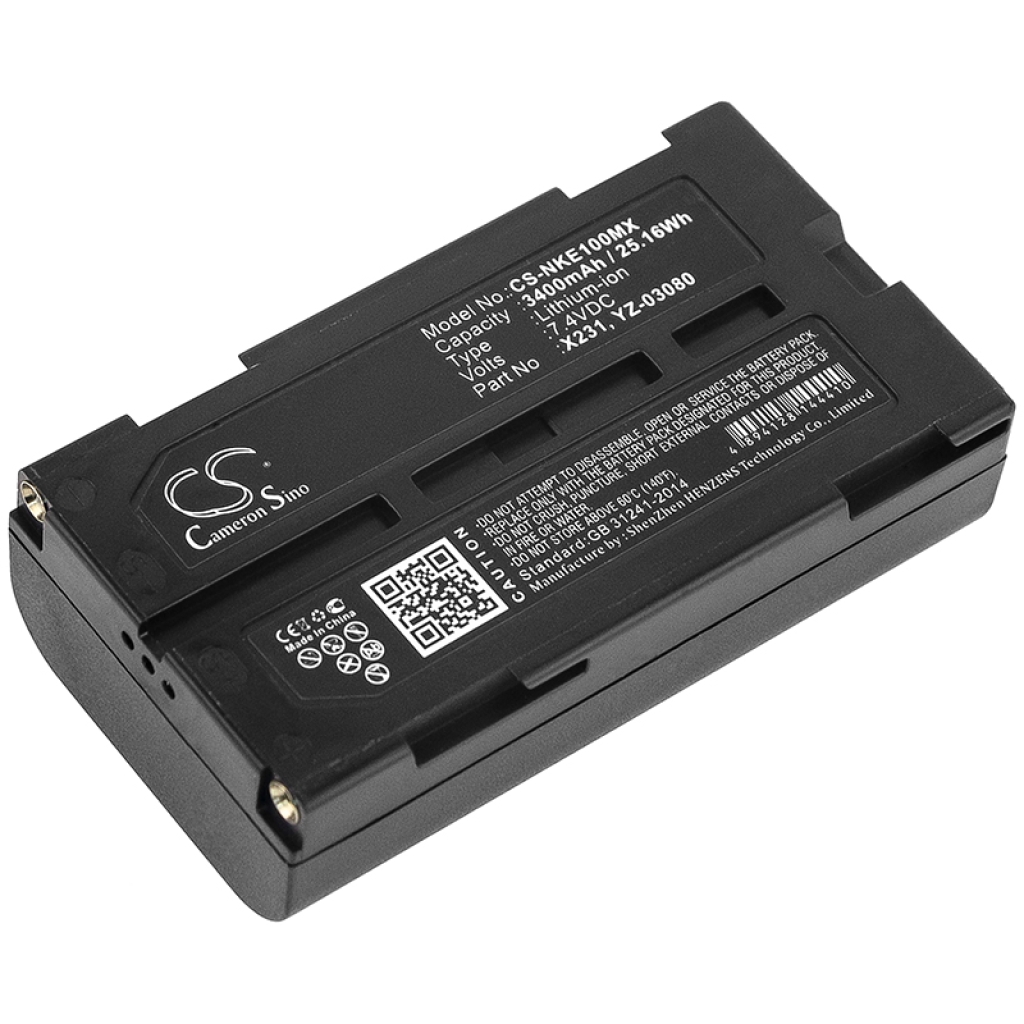 Yhteensopiva akun vaihto Nihon Kohden X231,YZ-03080