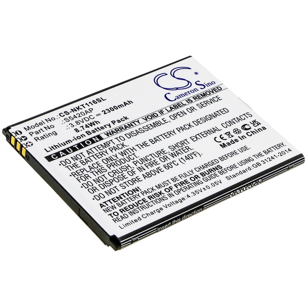 Yhteensopiva akun vaihto Nokia S5420AP
