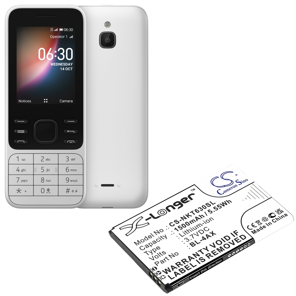 Matkapuhelimen akku Nokia TA-1300 (CS-NKT630SL)