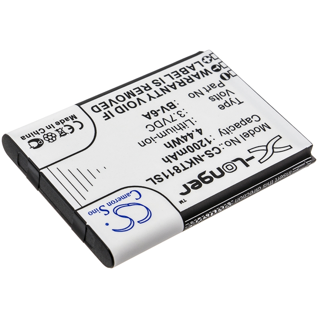 Yhteensopiva akun vaihto Nokia BV-6A