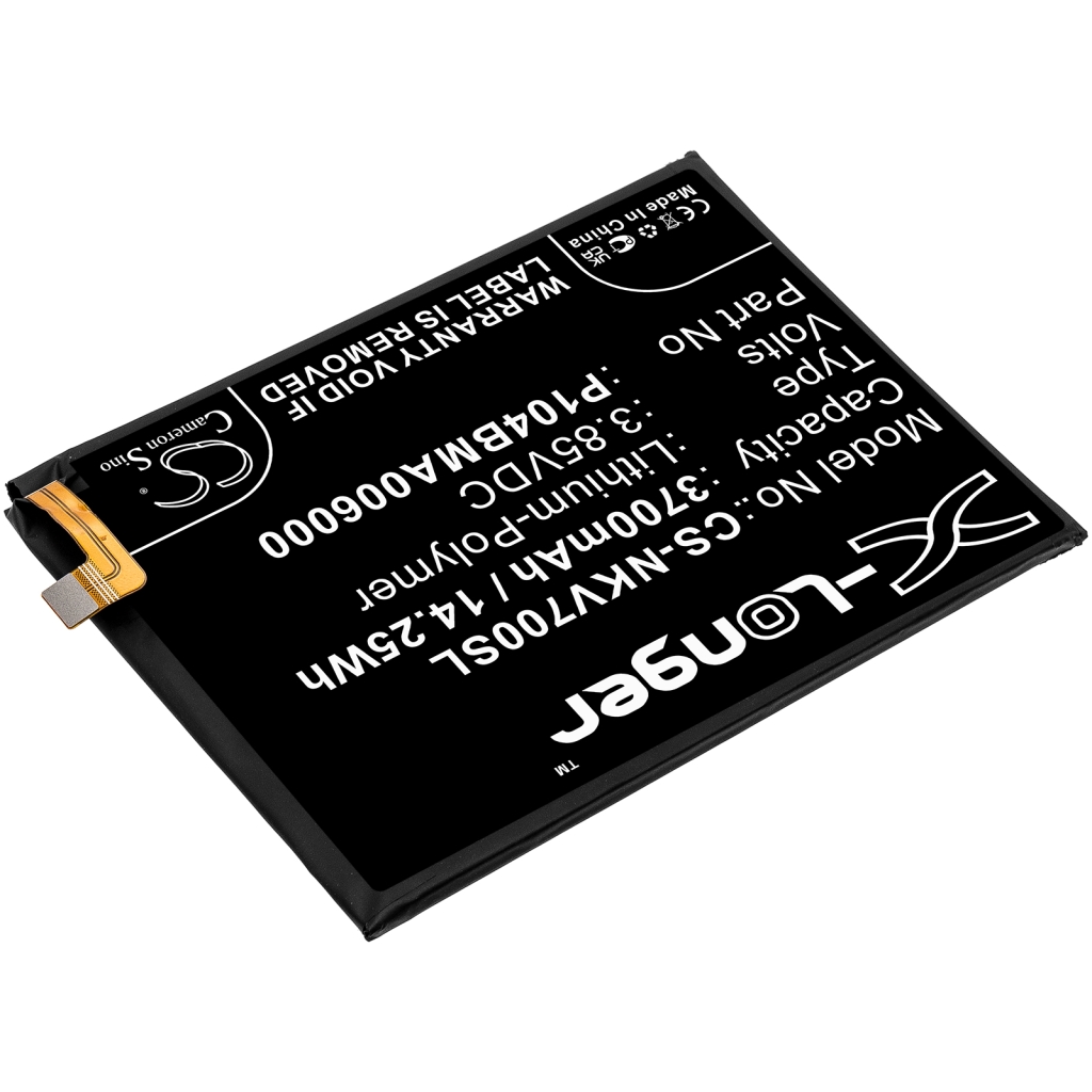 Yhteensopiva akun vaihto Nokia P104BMA006000
