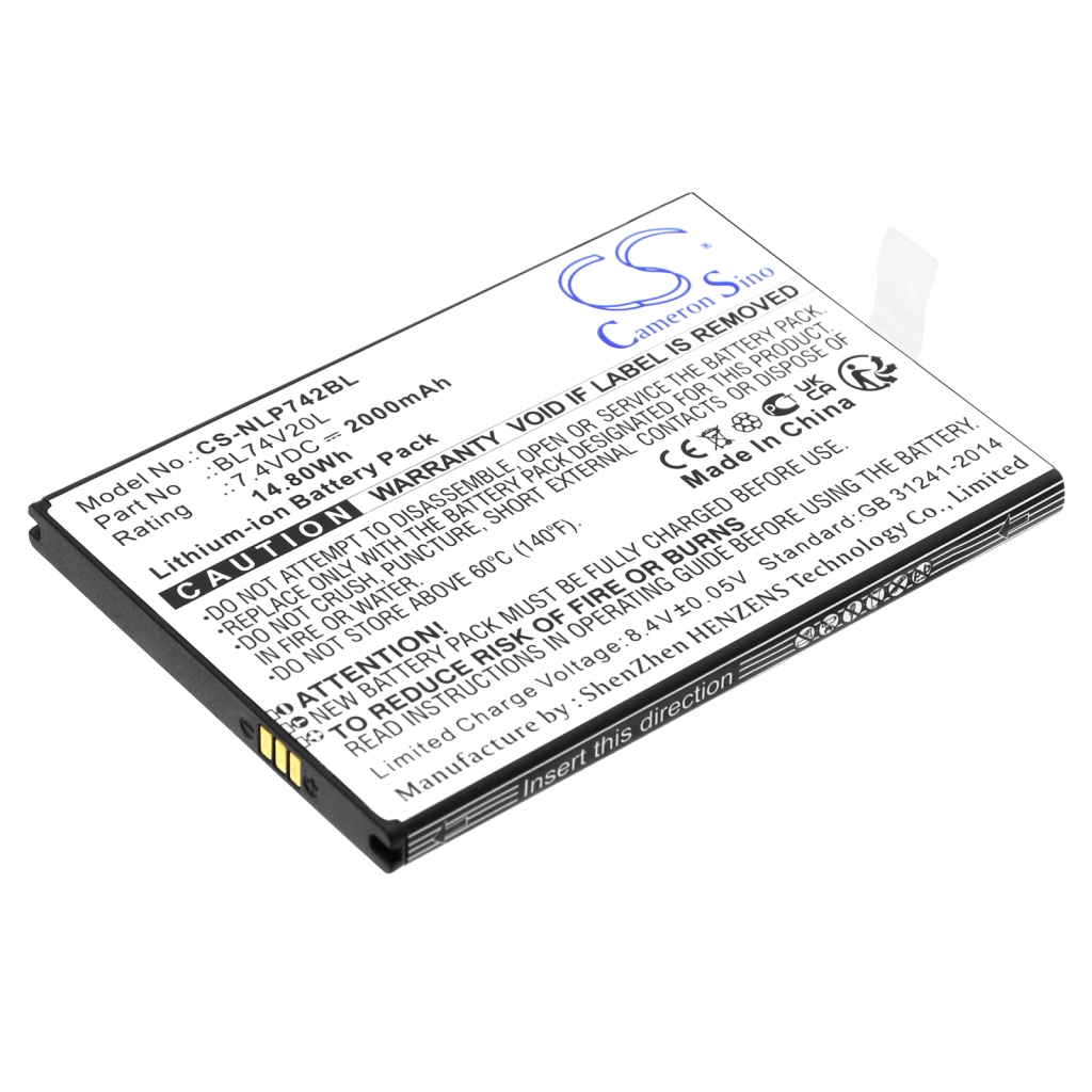 Yhteensopiva akun vaihto Newland BL74V20L