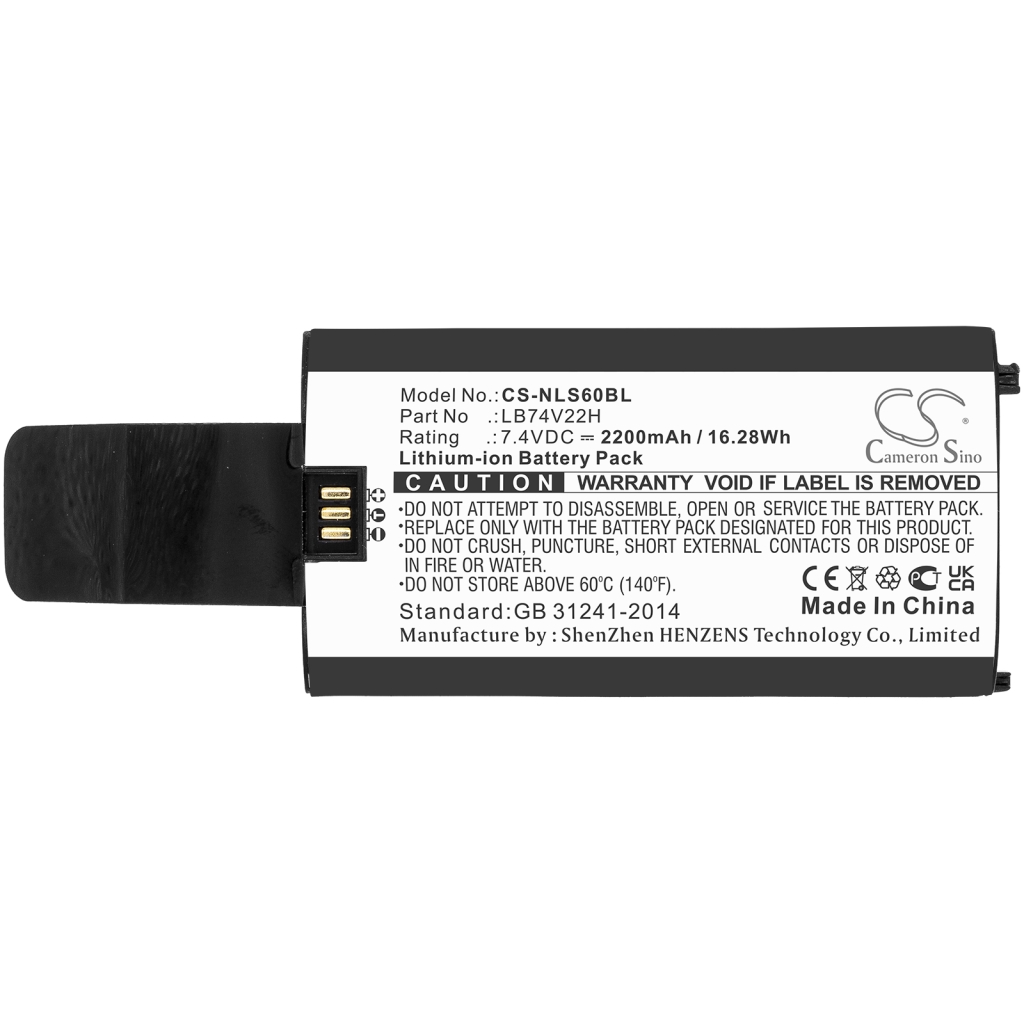 Yhteensopiva akun vaihto Newland LB74V22H