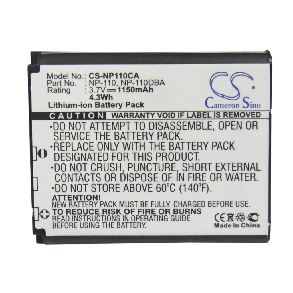 Akut Kameran akku CS-NP110CA