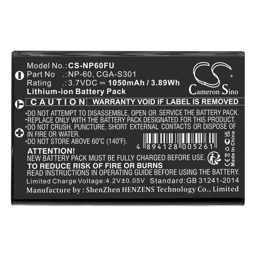 Camera Battery Somikon CS-NP60FU