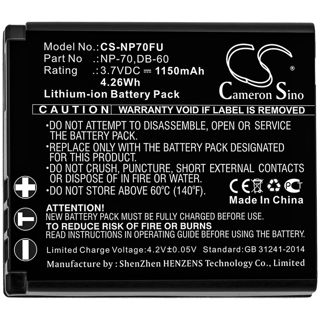 Kameran akku Panasonic CS-NP70FU