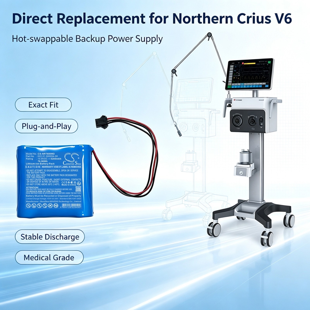Akut yhteensopiva Northern Crius V6 CS-NRT600MD