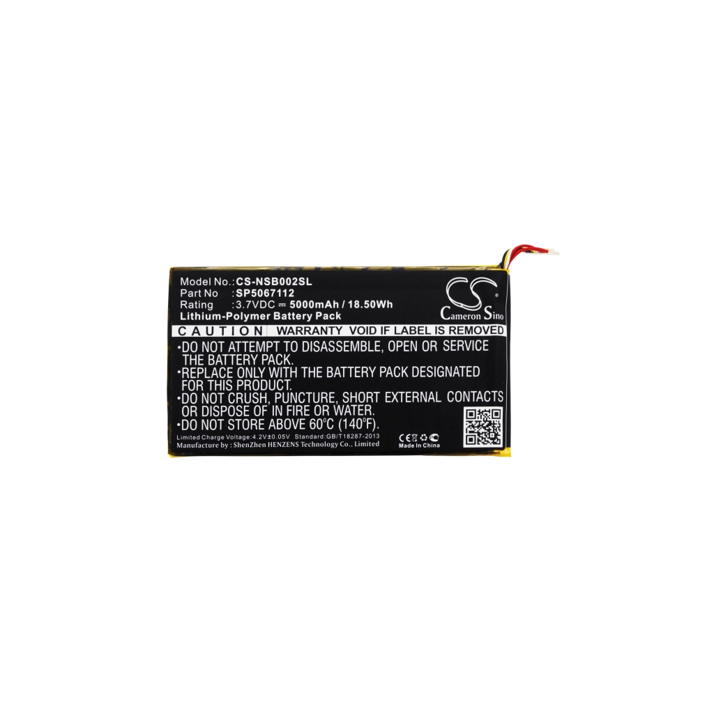 Akku yhteensopiva Fuhu CS-NSB002SL