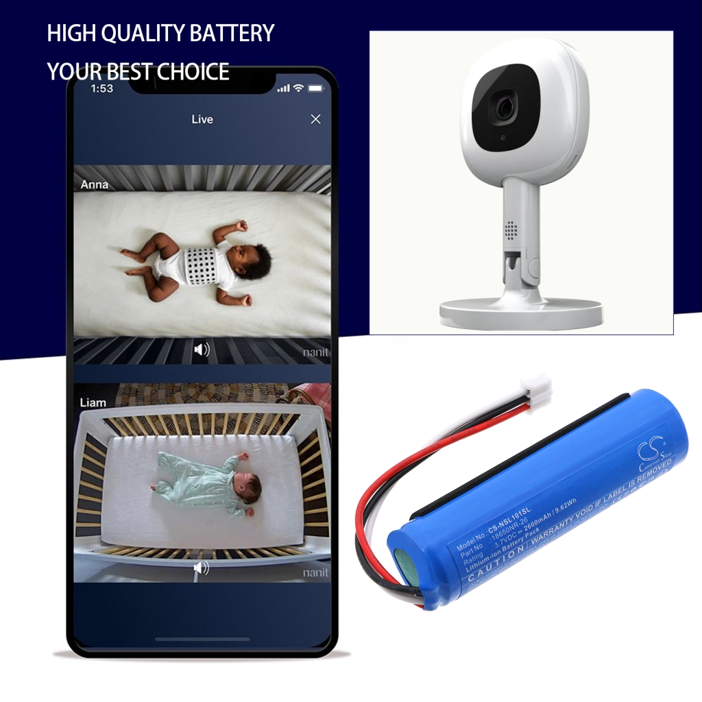 Kaiuttimen akku Nanit Sound and Light (CS-NSL101SL)