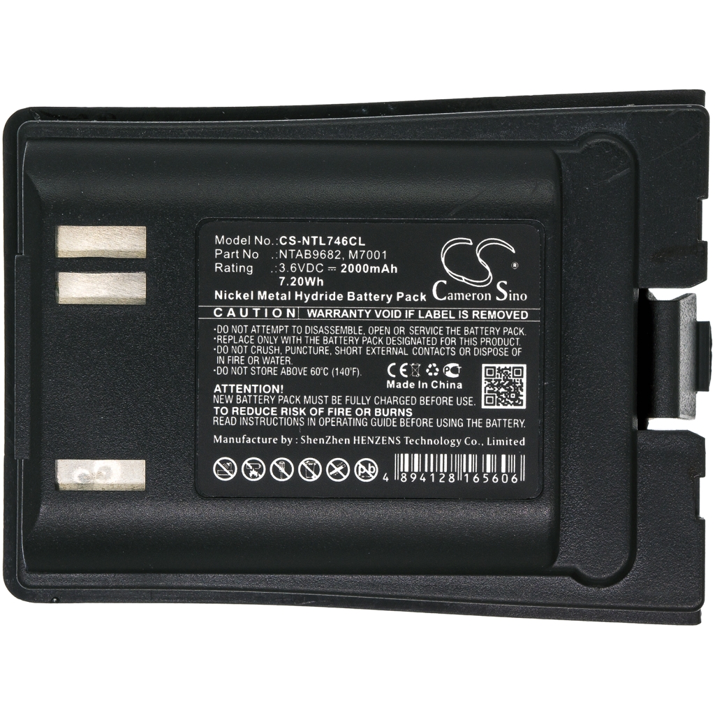 Yhteensopiva akun vaihto Nortel A0845917,M7001,NTAB9682