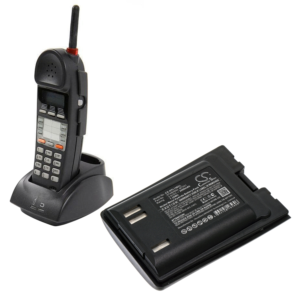 Yhteensopiva akun vaihto Nortel A0845917,M7001,NTAB9682