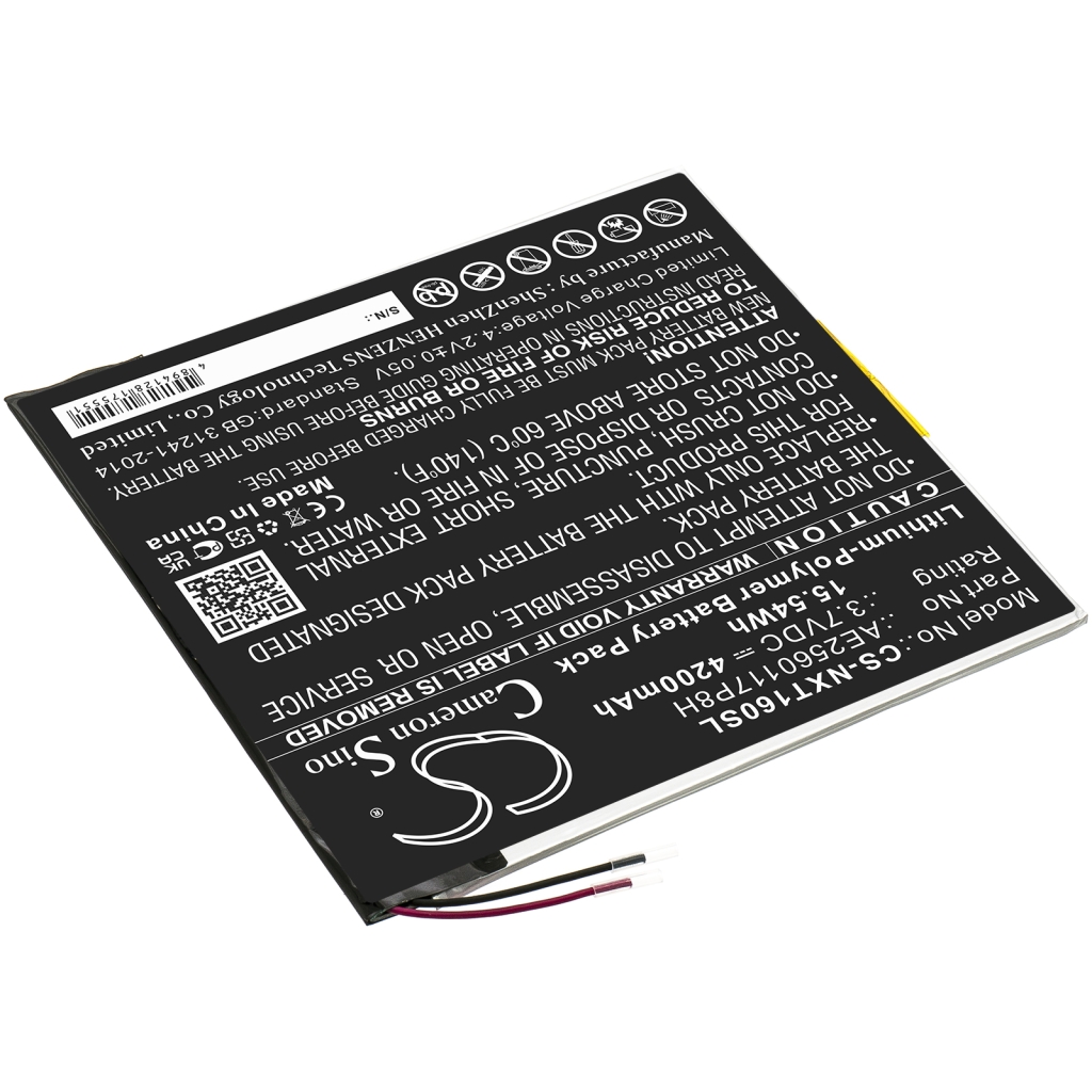 Akut Tabletin akku CS-NXT160SL