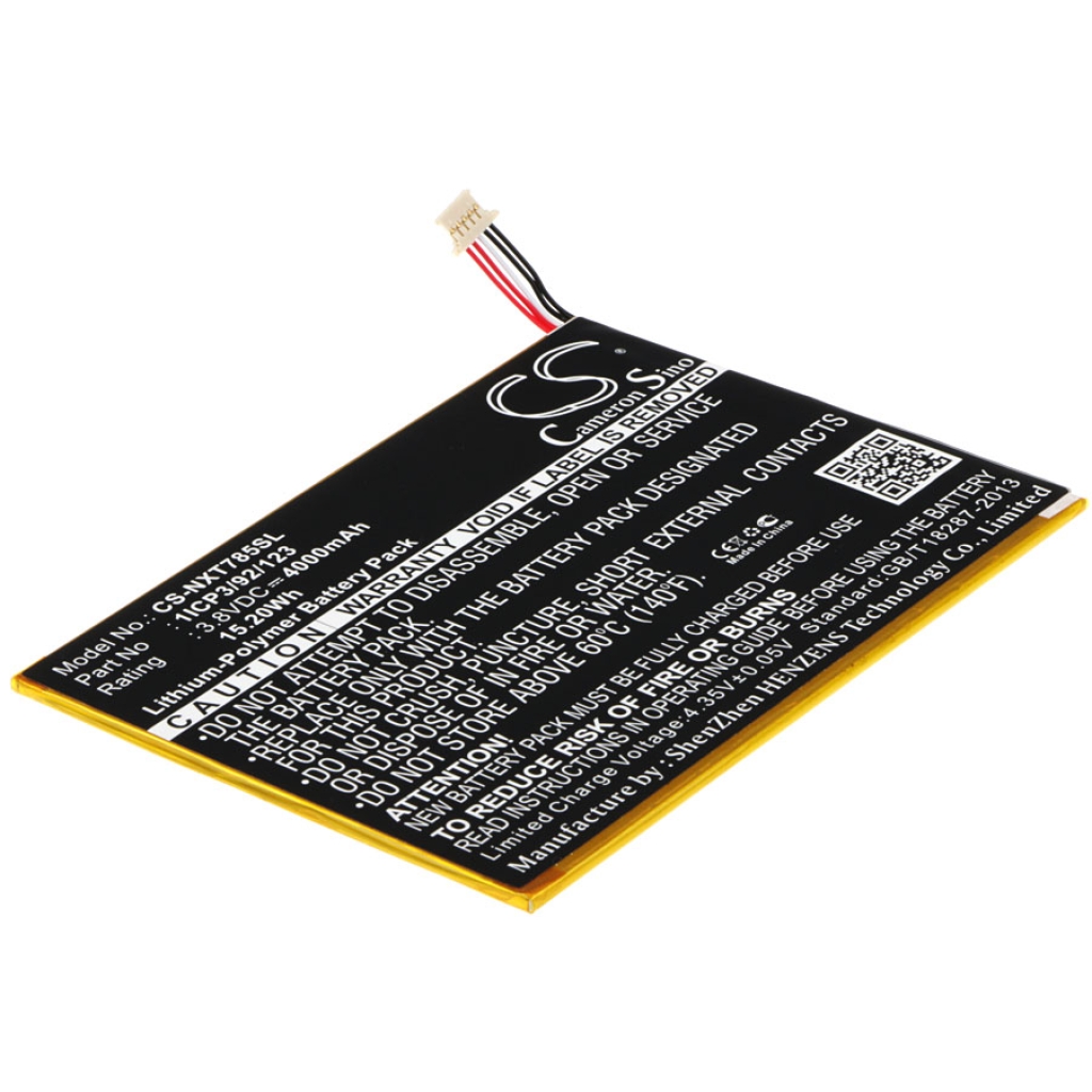 Akut Tabletin akku CS-NXT785SL