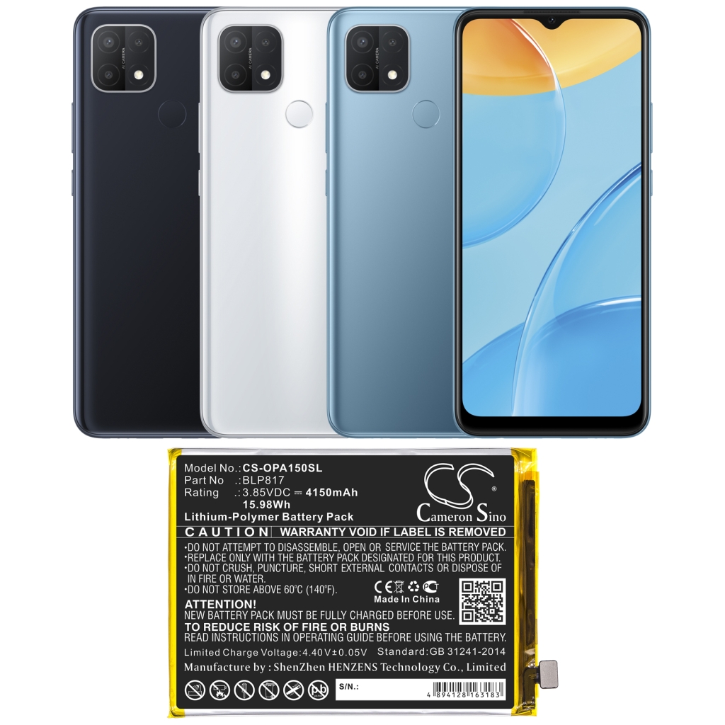 Yhteensopiva akun vaihto OPPO BLP817