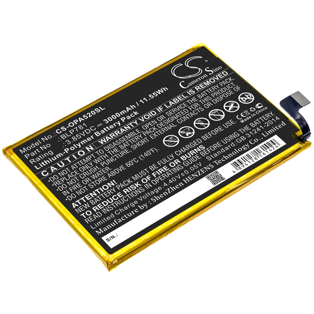 Yhteensopiva akun vaihto OPPO BLP781