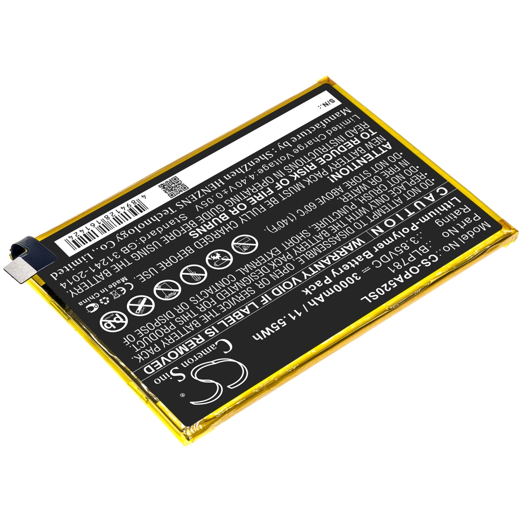 Yhteensopiva akun vaihto OPPO BLP781