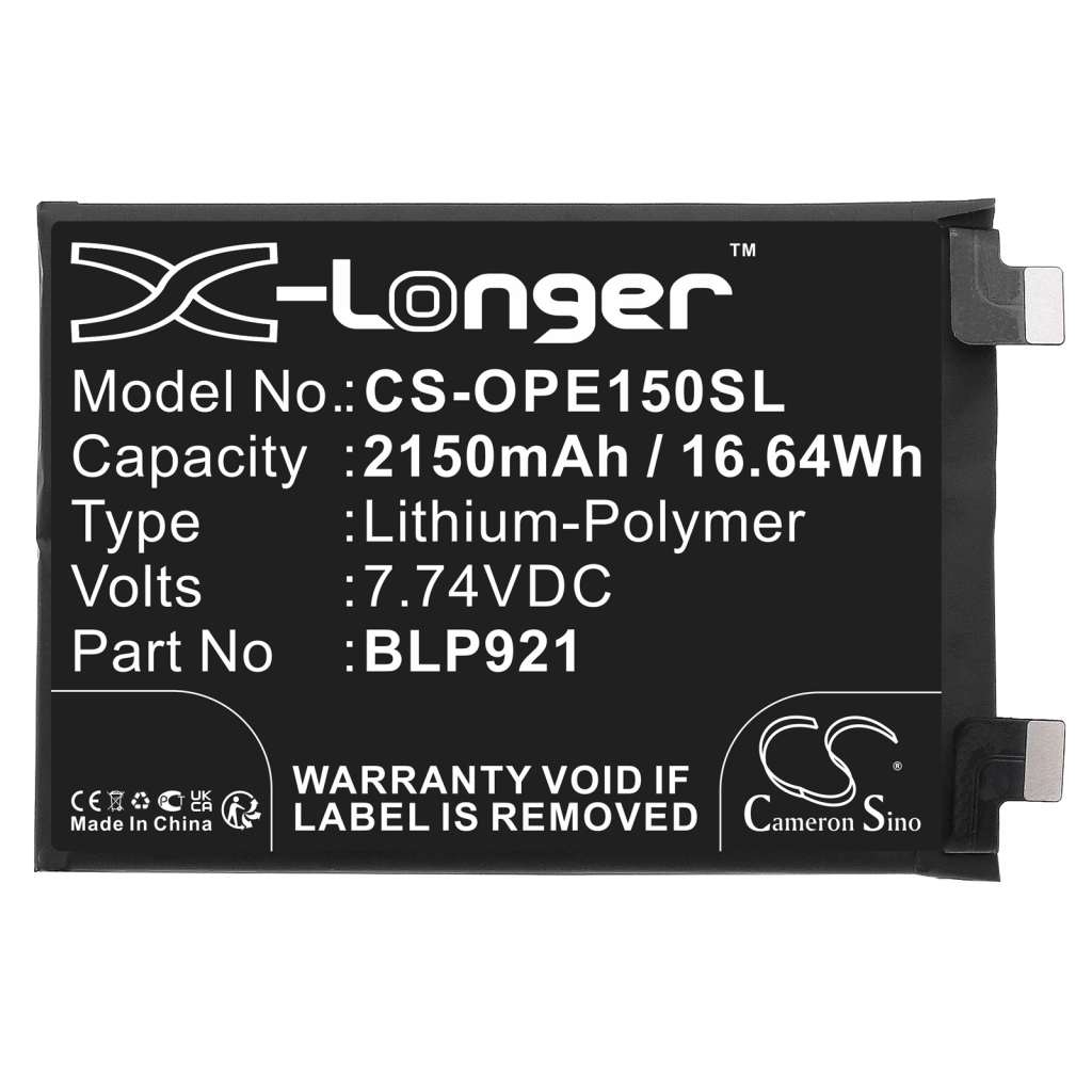 Yhteensopiva akun vaihto Oneplus BLP921