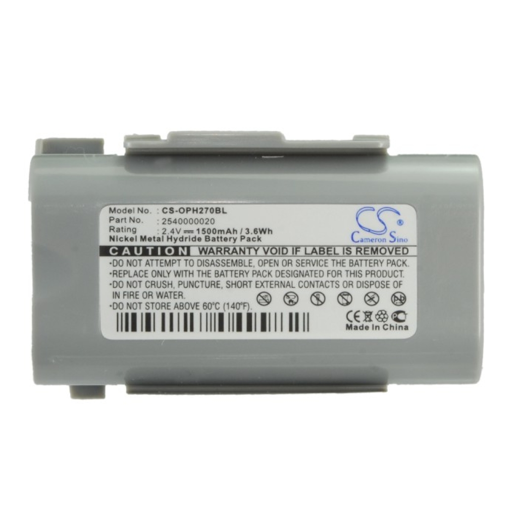 Yhteensopiva akun vaihto Opticon 2540000020