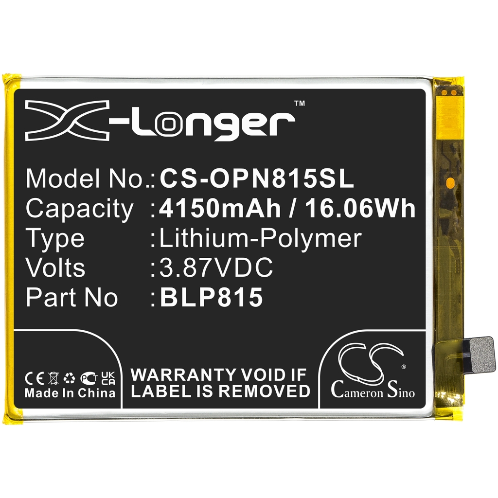 Yhteensopiva akun vaihto Oneplus BLP815