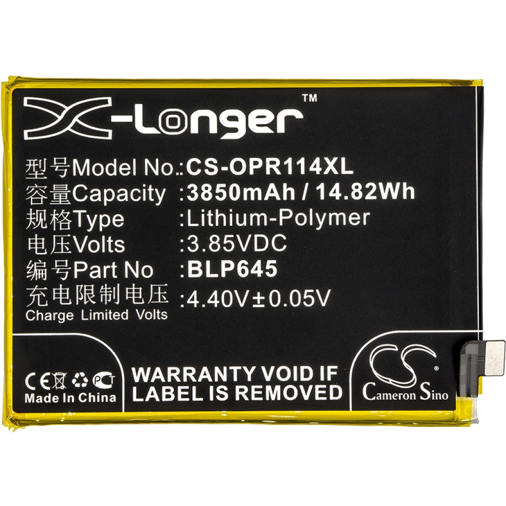 Akku yhteensopiva OPPO CS-OPR114XL
