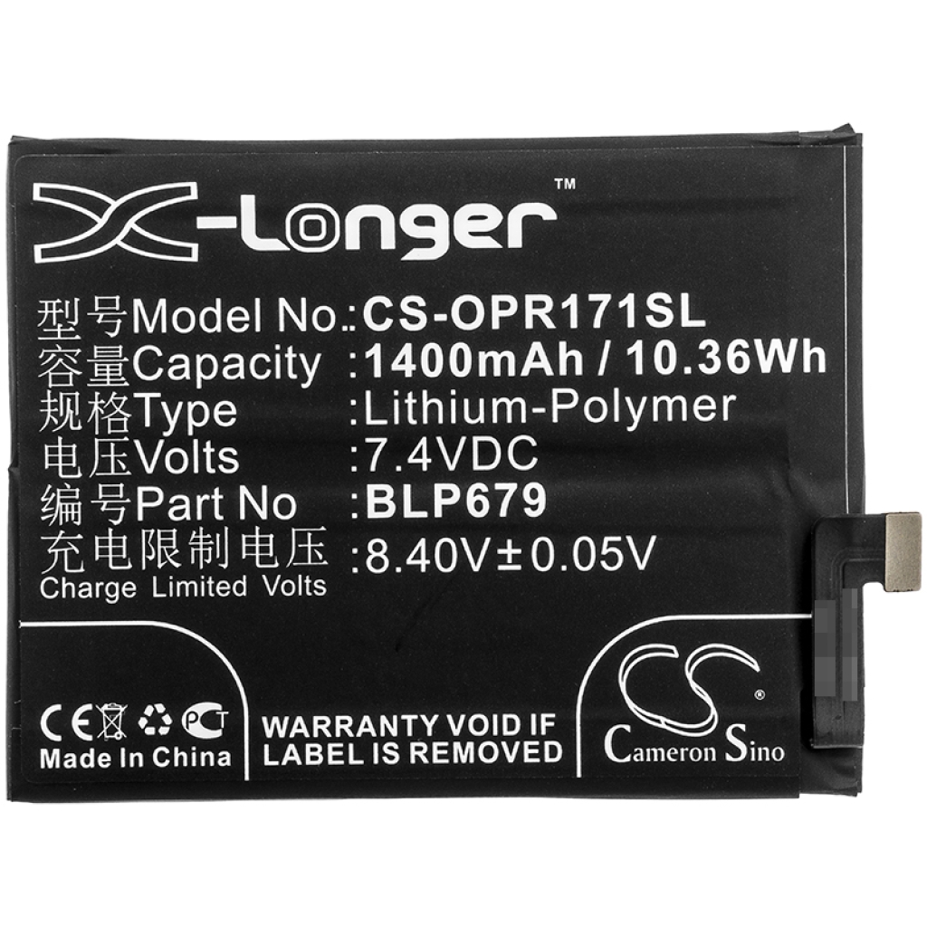 Yhteensopiva akun vaihto OPPO BLP679