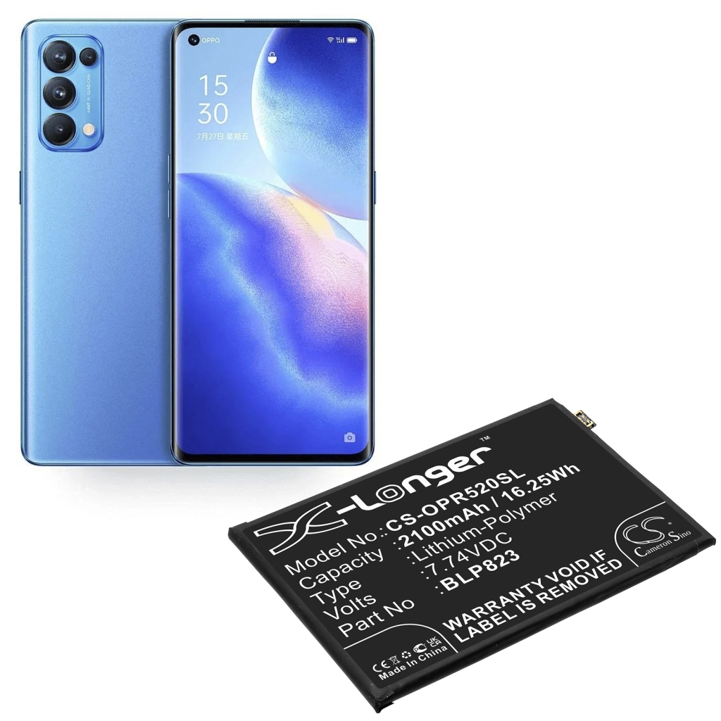 Yhteensopiva akun vaihto OPPO BLP823