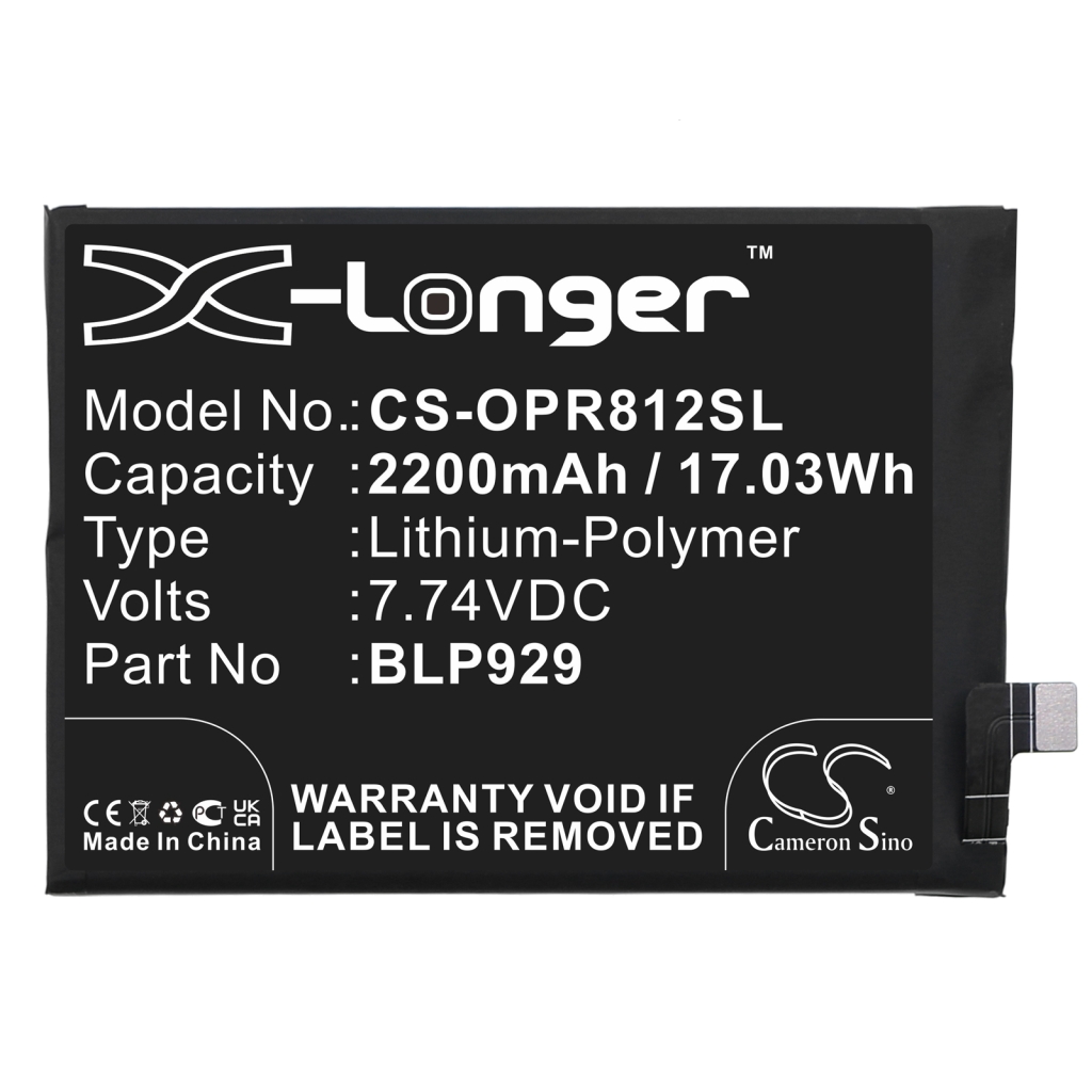 Yhteensopiva akun vaihto OPPO BLP929